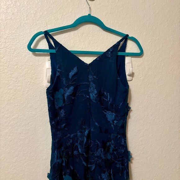 Dress The Population Sidney Gown - XS / PEACOCK BLUE - Picture 6 of 8